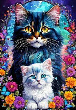 Alipson Puzzle - Legpuzzel - Cats -Maternal Love Collection - 1000 stukjes