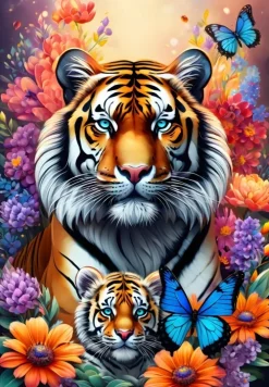 Alipson Puzzle - Legpuzzel - Tiger - Maternal Love Collection - 1000 stukjes