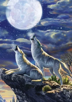 Art Puzzle - Legpuzzel - The Full Moon Wolves - 1000 stukjes