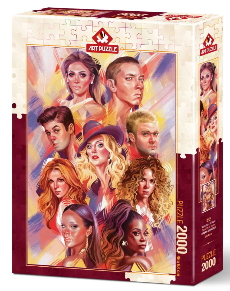 Art Puzzle - Legpuzzel - World Music Stars - 2000 stukjes