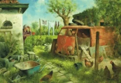 Art Revisited - Legpuzzel - Kippenhok - 1000 stukjes