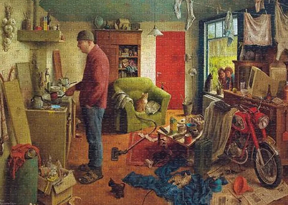 Art Revisited - Legpuzzel - Mannenhuishouding - 1000 stukjes