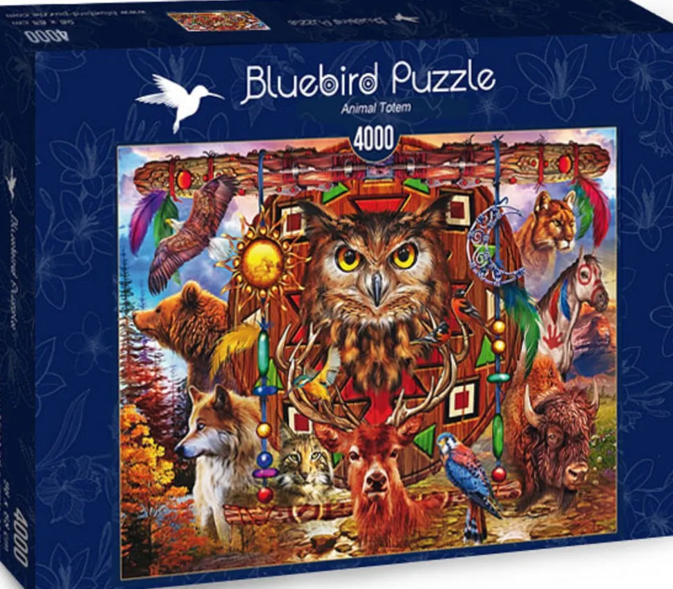Bluebird - Legpuzzel - Animal Totem - 4000 stukjes