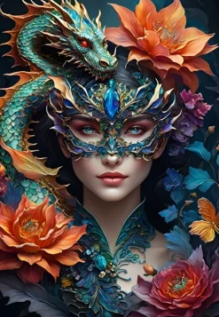 Bluebird - Legpuzzel - Lady With A Dragon - 1000 stukjes