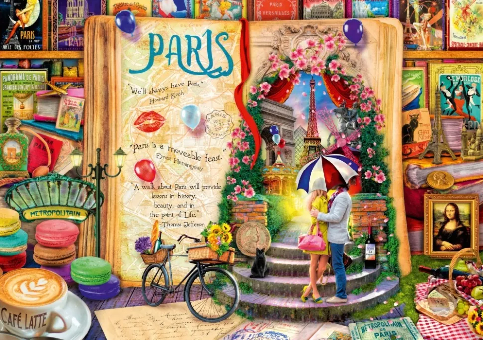 Bluebird - Legpuzzel - Life is an Open Book Paris - 4000 stukjes