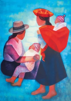 Bluebird - Legpuzzel - Peruaanse Familie, 1986 - 1000 stukjes