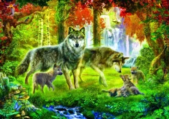 Bluebird - Legpuzzel - Summer Wolf Family - 1000 stukjes