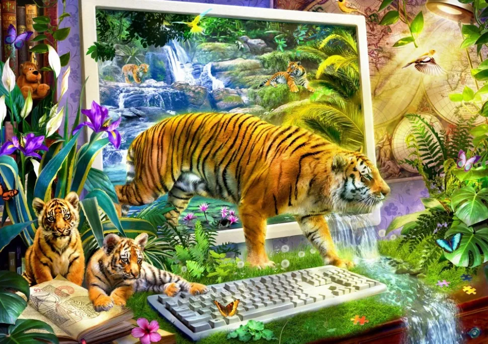 Bluebird - Legpuzzel - Tiger Coming to Life - 1500 stukjes