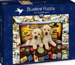 Bluebird - Legpuzzel - Two Travel Puppies - 1000 stukjes