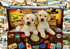 Bluebird - Legpuzzel - Two Travel Puppies - 1000 stukjes