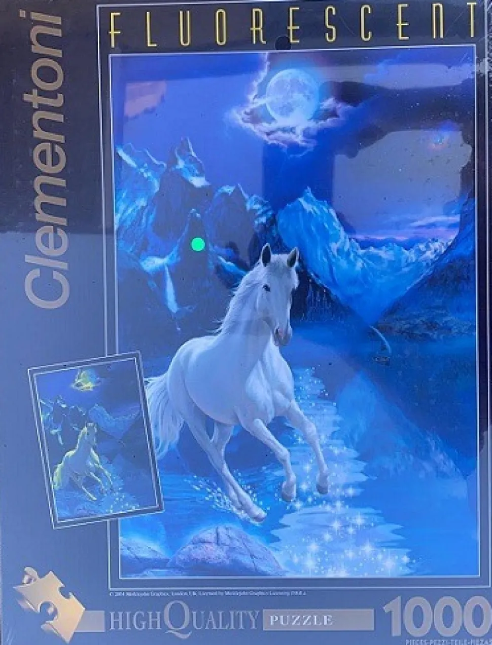 Clementoni - Legpuzzel - The White Stallion - 1000 stukjes