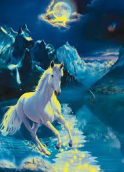 Clementoni - Legpuzzel - The White Stallion - 1000 stukjes