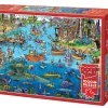 Cobble Hill - Legpuzzel - Doodle Town - Gone Fishing - 1000 stukjes