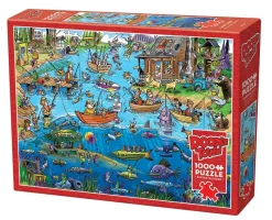 Cobble Hill - Legpuzzel - Doodle Town - Gone Fishing - 1000 stukjes