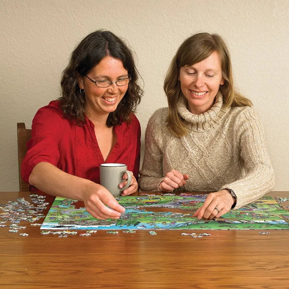 Cobble Hill - Legpuzzel - Doodle Town - Par For the Course - 1000 stukjes