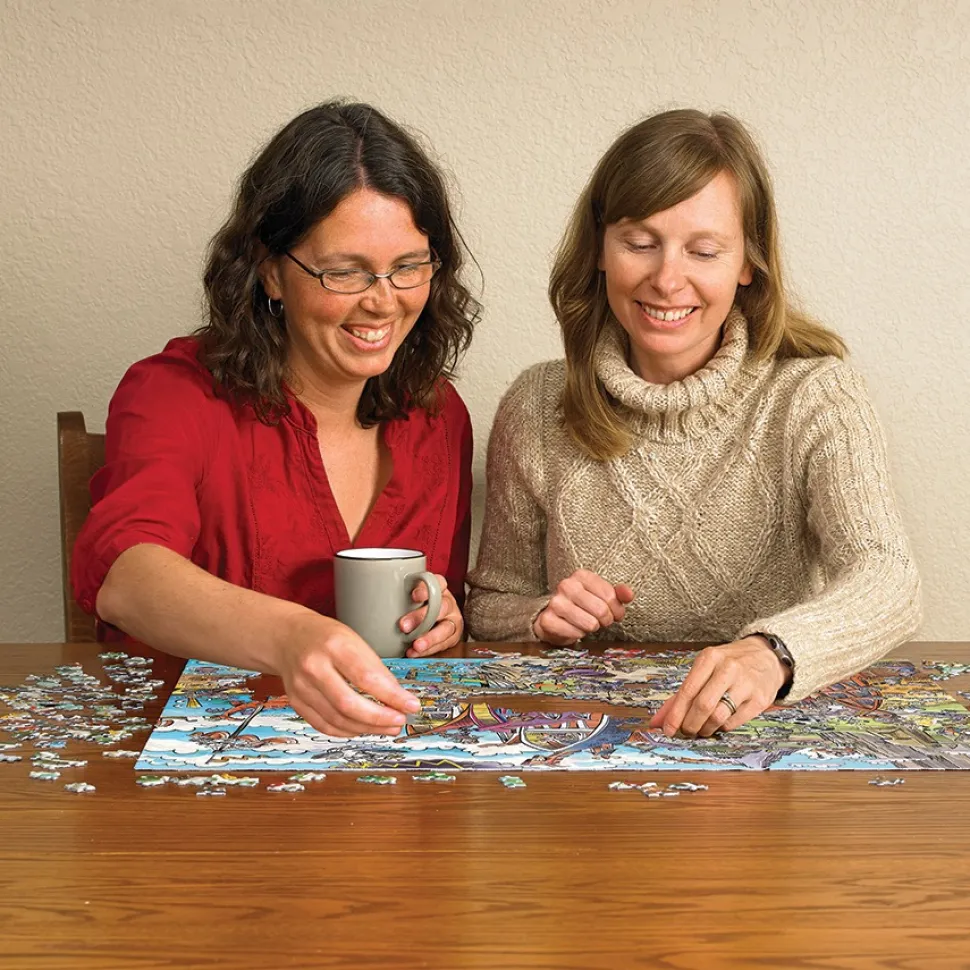 Cobble Hill - Legpuzzel - Doodle Town - Viking Village - 1000 stukjes
