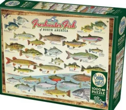 Cobble Hill - Legpuzzel - Freshwater Fish of North America - 1000 stukjes