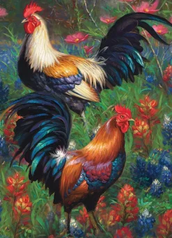 Cobble Hill - Legpuzzel - Roosters - 1000 stukjes