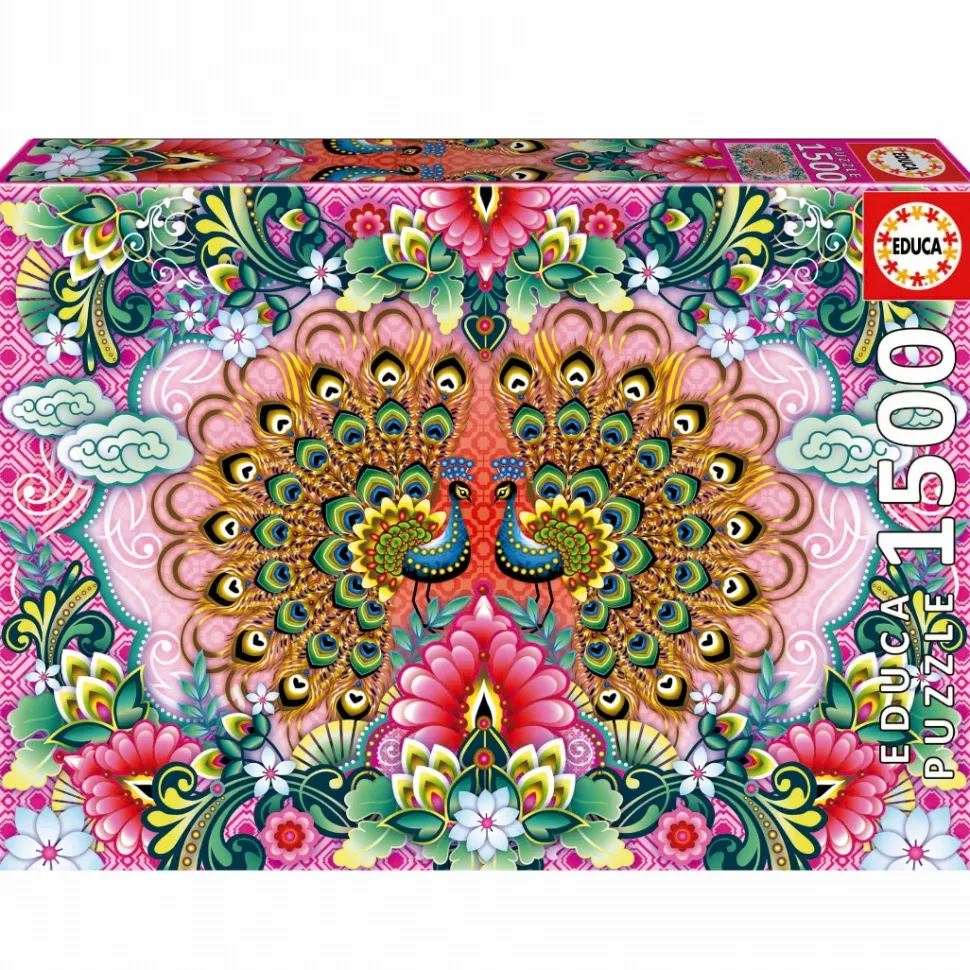 Educa - Legpuzzel - Bengaalse Pauwen - 1500 stukjes