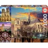 Educa - Legpuzzel - Collage van de Notre-Dame - 1000 stukjes