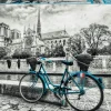 Educa - Legpuzzel - Fiets bij de Notre-Dame - 500 stukjes