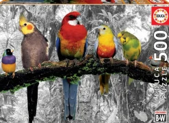 Educa - Legpuzzel - Gekleurde Vogels in de Jungle - 500 stukjes
