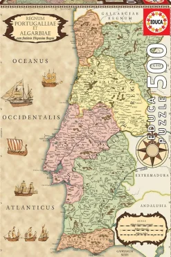 Educa - Legpuzzel - Historische Kaart Portugal - 500 stukjes