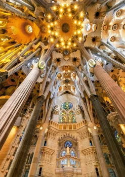 Educa - Legpuzzel - Interieur van de Sagrada Familia - 1000 stukjes