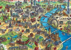 Educa - Legpuzzel - Kaart van Londen - 500 stukjes