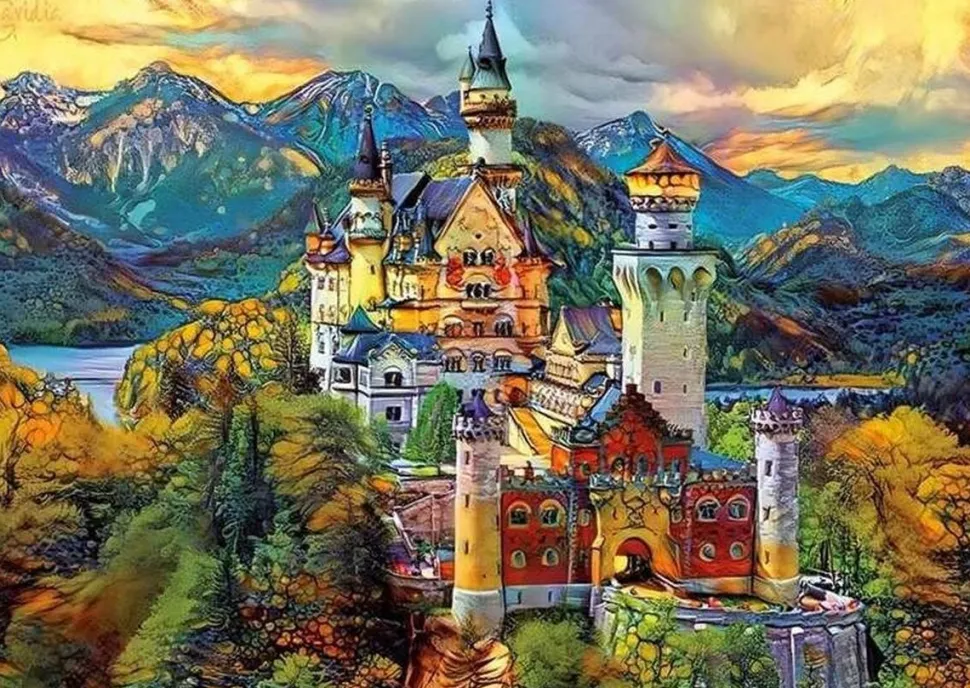 Educa - Legpuzzel - Kasteel Neuschwanstein - 1000 stukjes