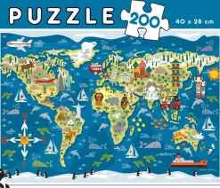 Educa - Legpuzzel - Mapa Mundi - 200 stukjes