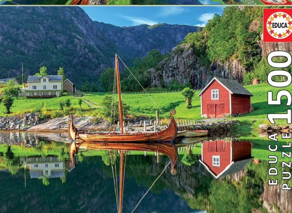 Educa - Legpuzzel - Vikkingschip - 1500 stukjes