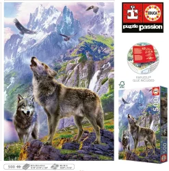 Educa - Legpuzzel - Wolven In De Bergen - 500 stukjes