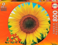 Educa - Legpuzzel - Zonnebloem (Rond) - 800 stukjes