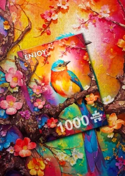 Enjoy - Legpuzzel - Bonte Vogel - 1000 stukjes