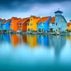 Enjoy - Legpuzzel - Huizen op het Water, Groningen - 1000 stukjes