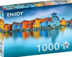 Enjoy - Legpuzzel - Huizen op het Water, Groningen - 1000 stukjes