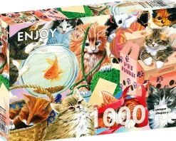 Enjoy - Legpuzzel - Nieuwsgierige Katjes - 1000 stukjes