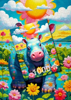 Enjoy - Legpuzzel - Nijlpaard in de Zon - 1000 stukjes