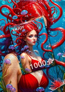 Enjoy - Legpuzzel - Roodharige Zeemeermin - 1000 stukjes