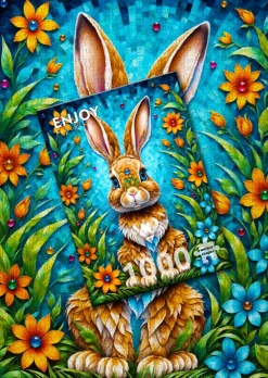 Enjoy - Legpuzzel - Tuinkonijn - 1000 stukjes