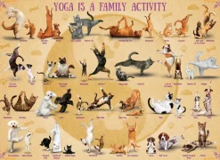 Eurographics - Legpuzzel - Yoga Cats - 500XL stukjes