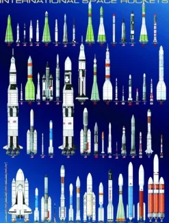 Eurographics - Legpuzzel - Internationale Ruimteraketten - 1000 stukjes