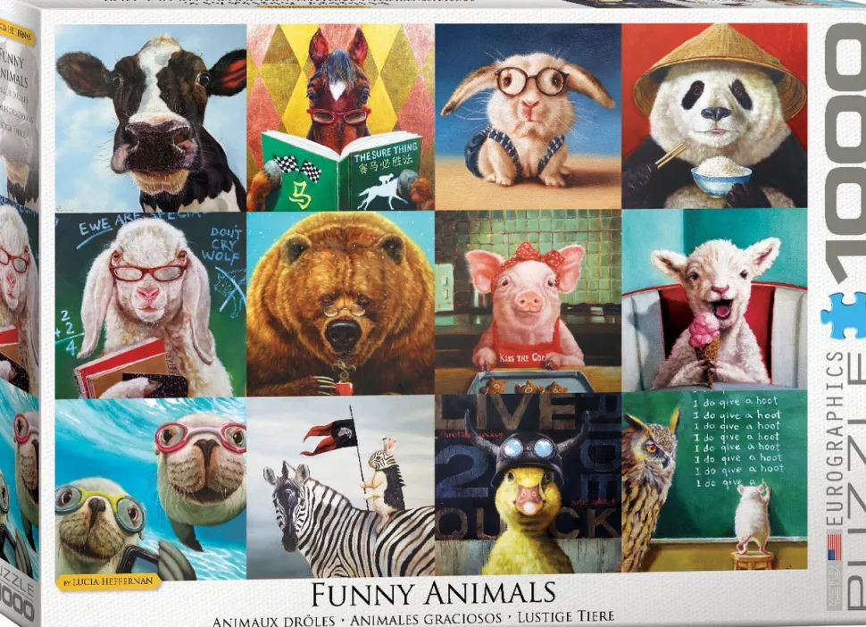 Eurographics - Legpuzzel - Grappige Dieren - 1000 stukjes