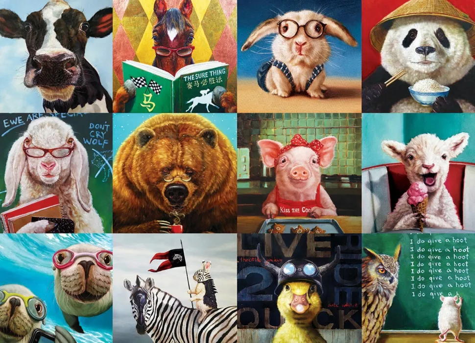 Eurographics - Legpuzzel - Grappige Dieren - 1000 stukjes