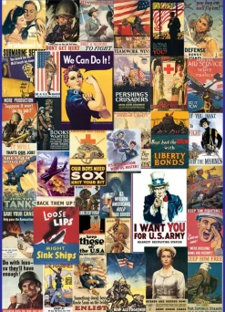 Eurographics - Legpuzzel - World War Vintage Posters - 1000 stukjes