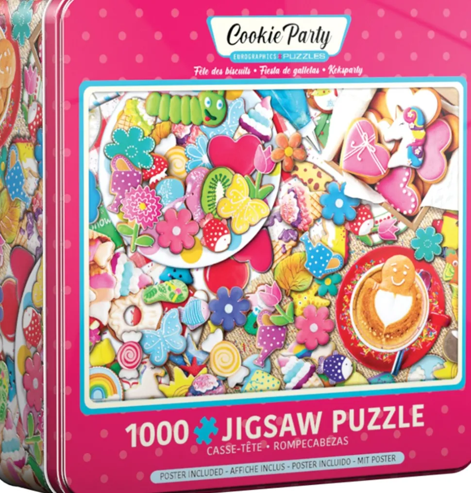 Eurographics - Legpuzzel in Bewaarblik - Koekjes Feest - 1000 stukjes