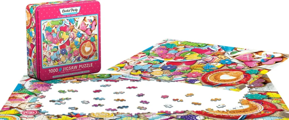 Eurographics - Legpuzzel in Bewaarblik - Koekjes Feest - 1000 stukjes