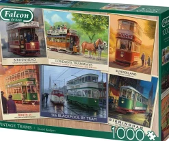 Falcon de Luxe - Legpuzzel - Vintage Trams - 1000 stukjes