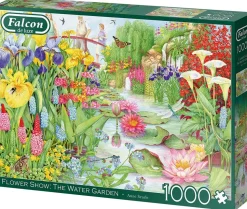 Falcon de Luxe - Legpuzzel - Flower Show: The Water Garden - 1000 stukjes